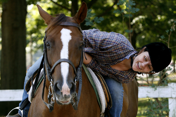 Out for a ride at the Chamounix Equestrian Center